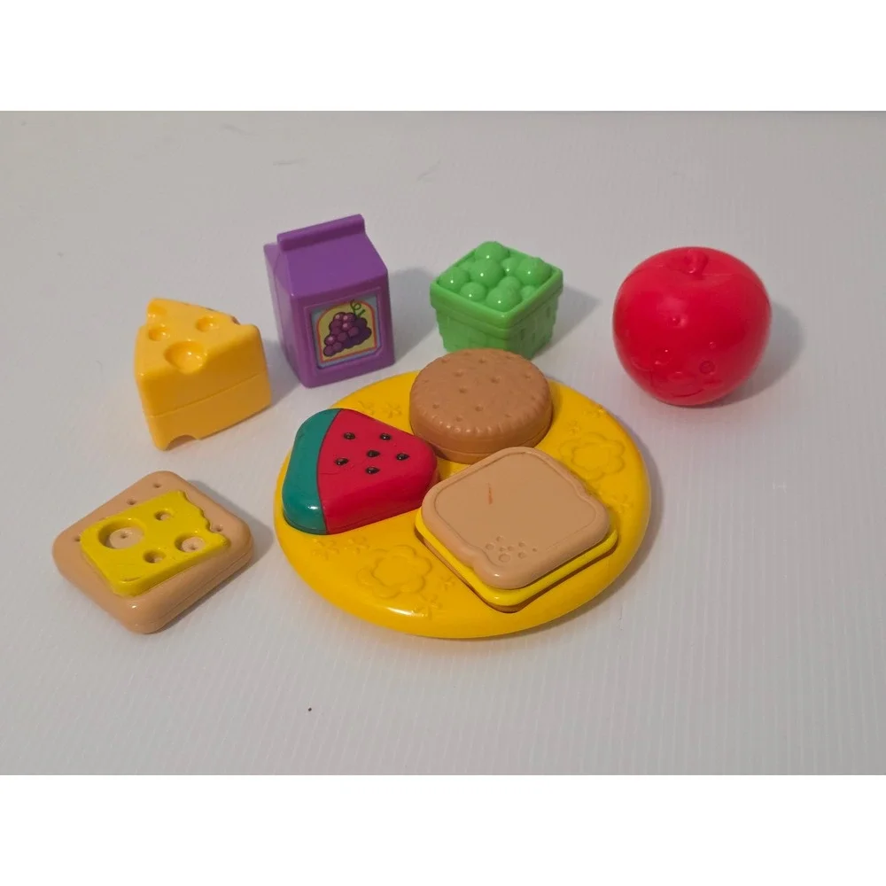 Fisher-Price and Leap Frog Play Food Set Mixed Laugh & Learn Shape Sorter Plate